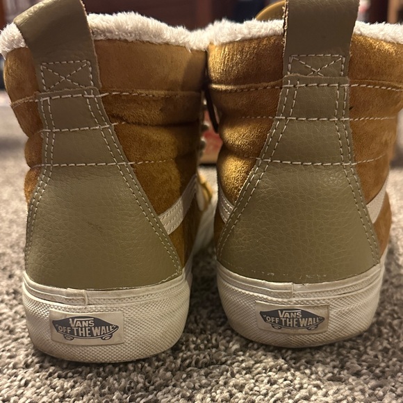 Vans Tan and Cream High-Top Sneakers - Picture 4 of 6